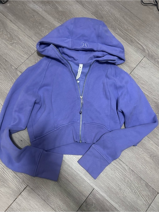 lululemon athletica Sweaters - lululemon athletica crop Lavender Zip Hoodie